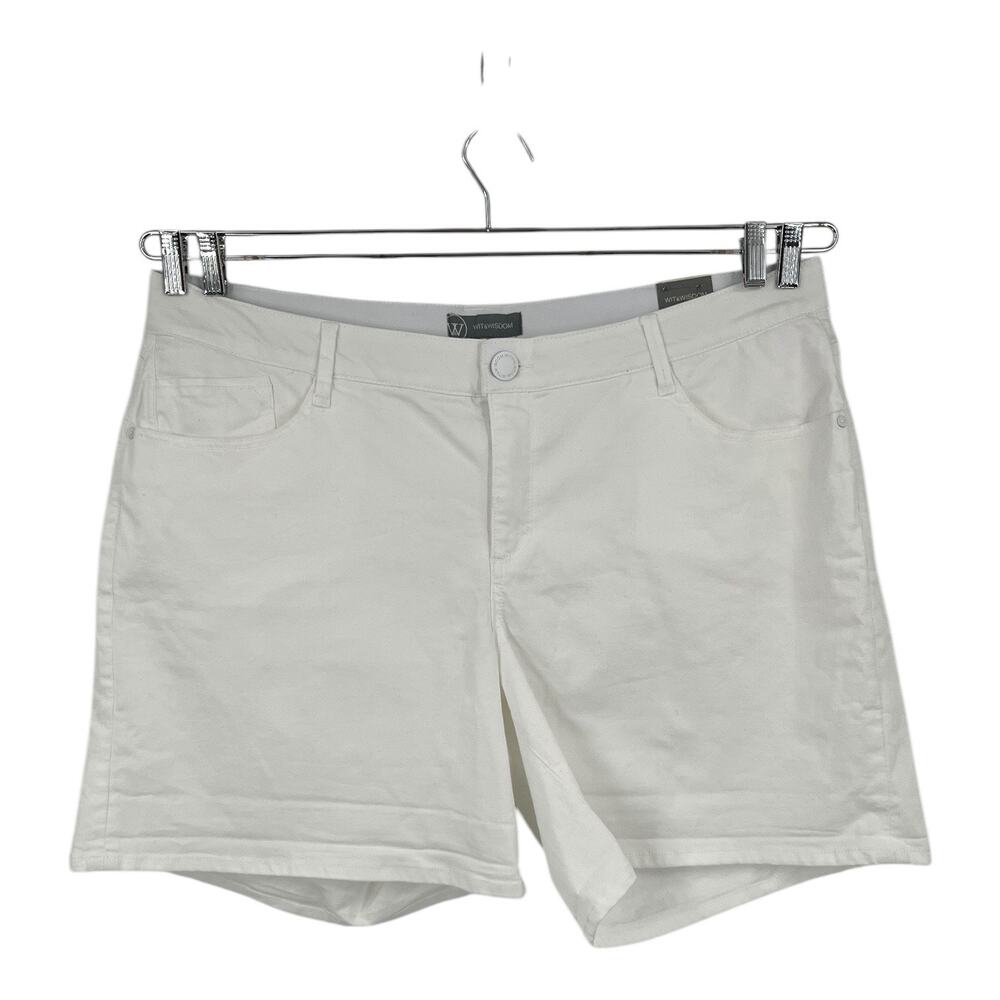 Wit & Wisdom shorts Ab Solution denim white size 22W